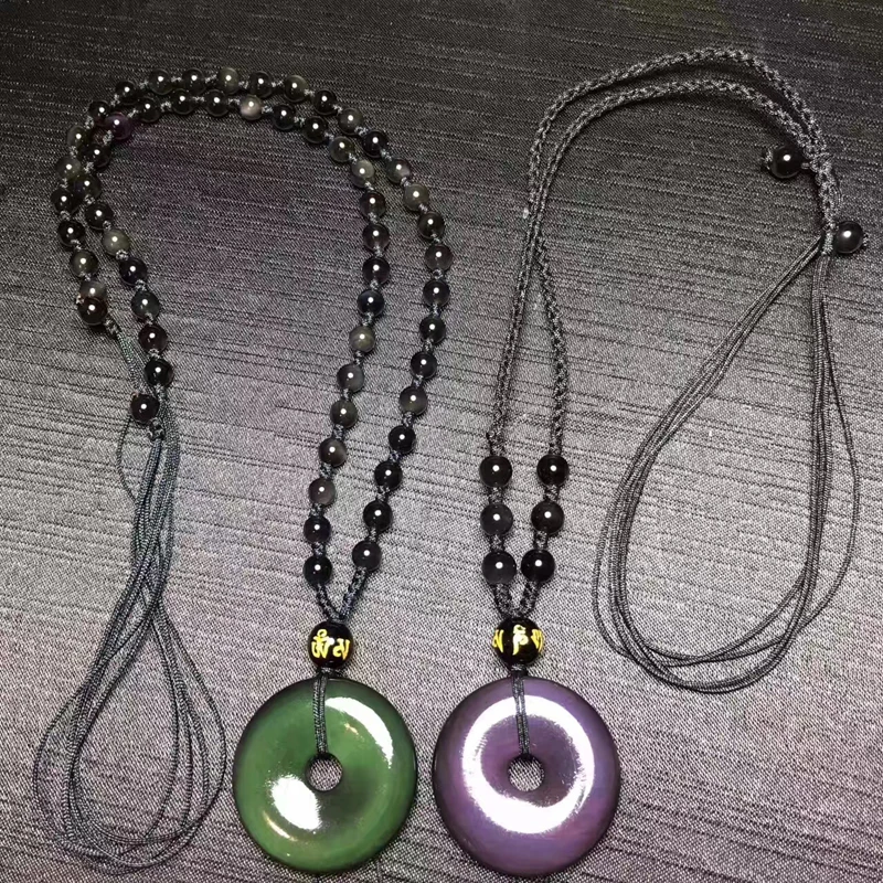 Open obsidian pendant men and women ice kind of eye color safe buckle jewelry crystal pendants | Ювелирные украшения