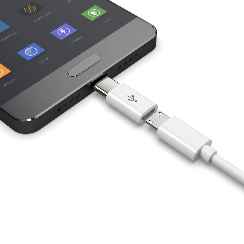 500 шт./лот micro на typeC USB-C 3 1 Type C Male Micro USB Female адаптер Type-C конвертер для телефона Macbook
