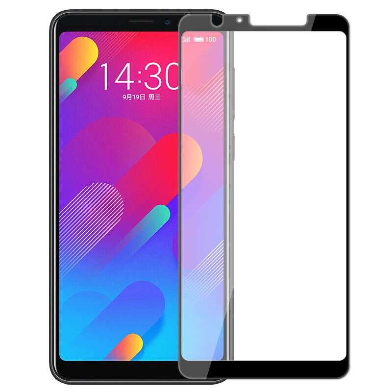 Закаленное 3d стекло для Meizu V8 2 шт. полное покрытие экрана Защитная пленка Meilan M8 M813Q