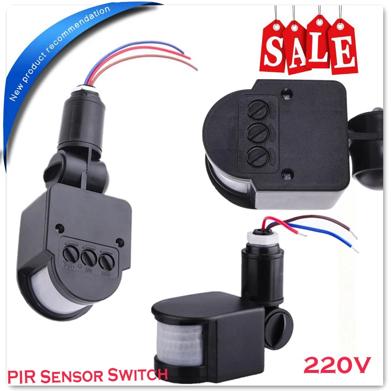 220 В домашний светодиодный светильник инфракрасный датчик движения из PIR