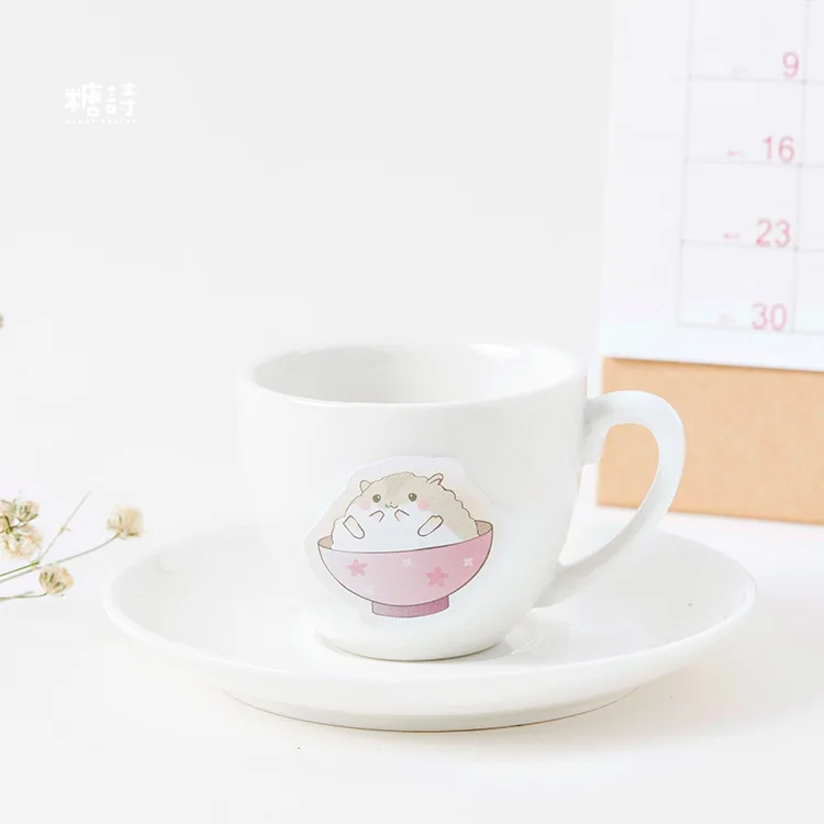 45 PCS/box New Creative Little Hamster Paper Lable Stickers Crafts And Scrapbooking Decorative Lifelog Sticker Lovely Stationery