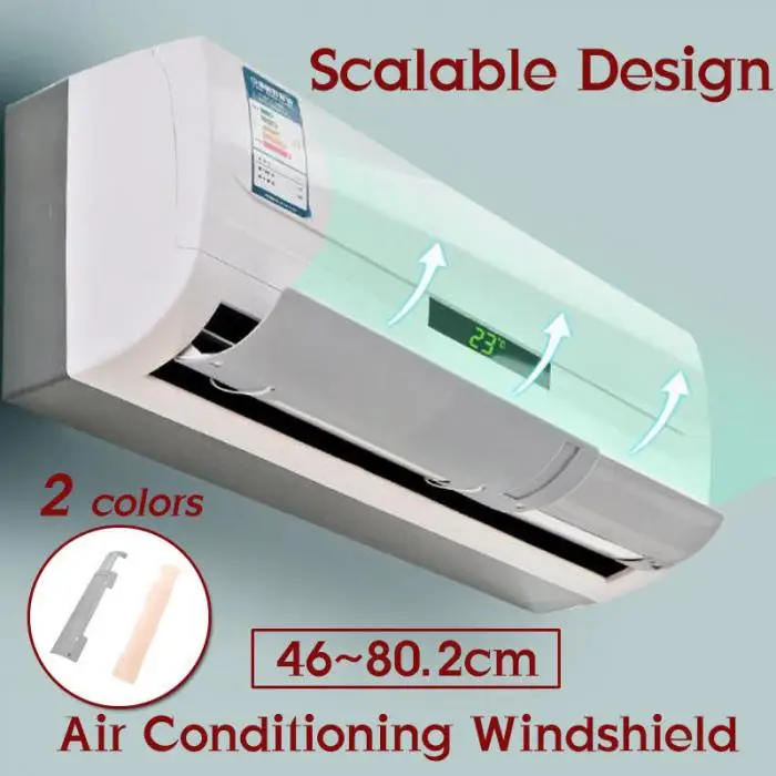 Simple Convenient Air Conditioner Windshield Cold Wind Deflector Retractable Baffle for Home Office Hotel Hogard DC19