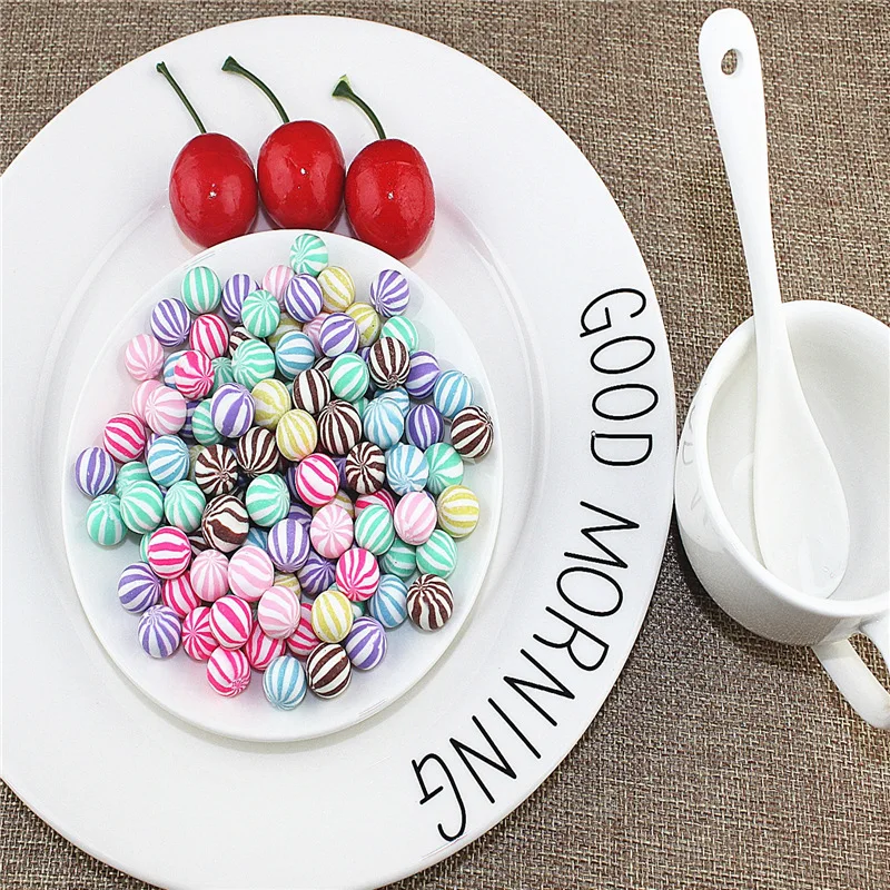 10 шт. милые глины конфеты амулеты для слизи Полимерная глина DIY торт телефон