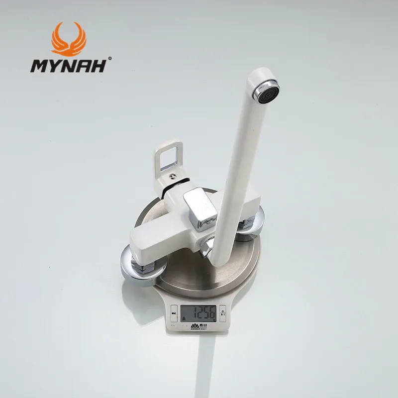 MYNAH Россия бесплатная доставка смесители для душа ванной комнаты белый кран