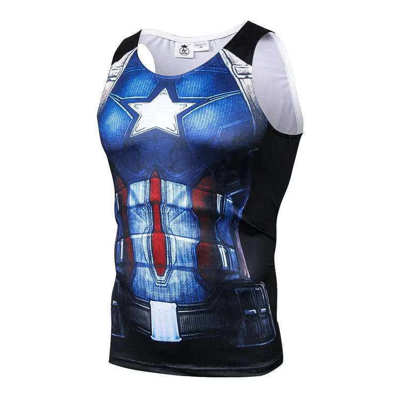 17 Marvel hero Супермен Super hero жилетки Красного Сталь корпус креативный 3D печать футболка без рукавов Для мужчин's, майки без рукавов с круглым вырезом - Цвет: 17