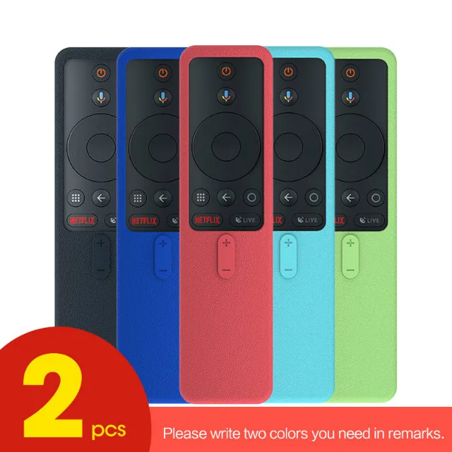 2 Pcs SIKAI сменный силиконовый чехол для пульта дистанционного управления mi Box для Xiaomi mi Box S Smart tv(несколько пакетов - Цвет: 2 Pcs