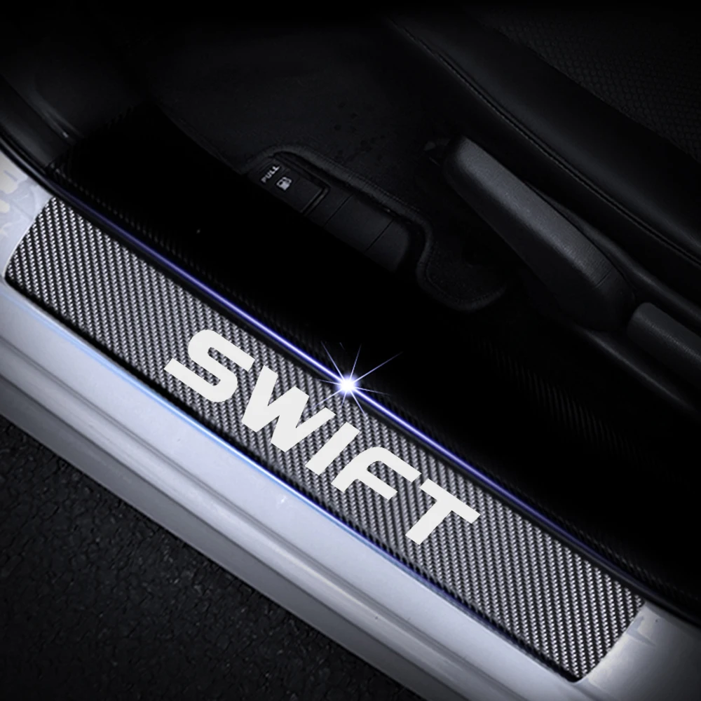 4 шт. светоотражающие 4D наклейки на пороги дверей Suzuki SWIFT | Автомобили и мотоциклы