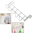 5 крючков на дверь вешалка для одежды стойка для шкафа дверь петля держатель Полка для дома ванной кухни