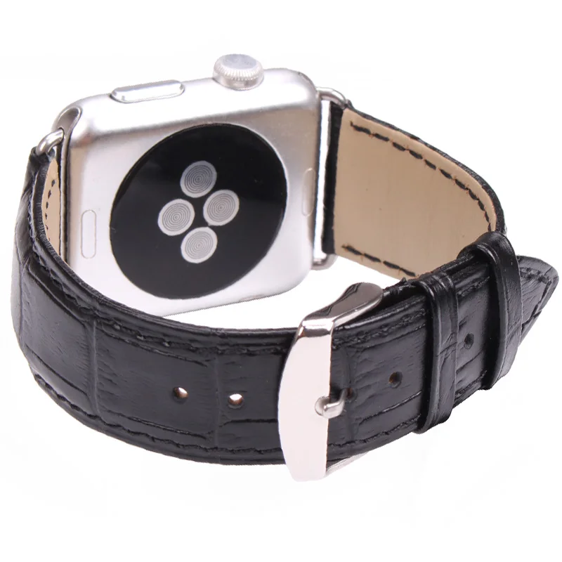 HENGRC Ремешки для наручных часов черного и коричневого цвета Apple Watch ремешок 38 мм 42
