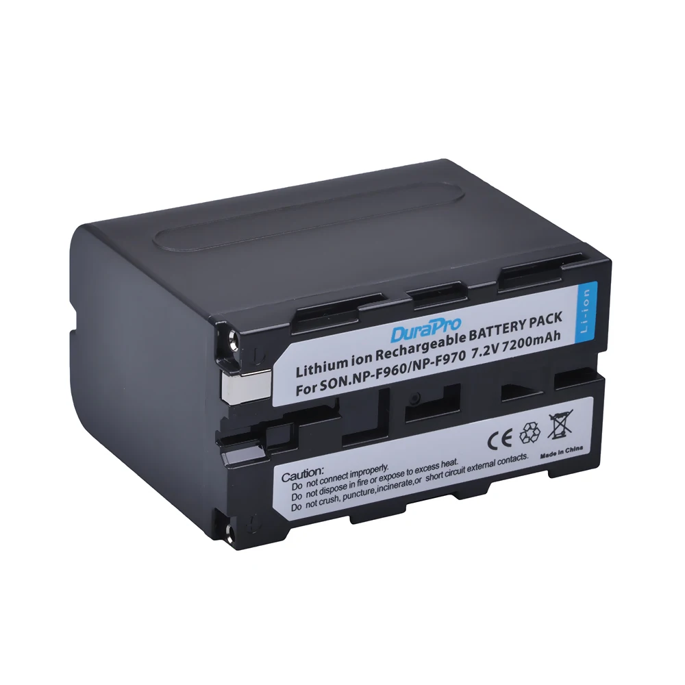 Аккумулятор DuraPro 7200 мАч для SONY F950 F960 F330 F550 F570 F750 F770 MC1500C 190P 198P HD1000C|battery for sony|np-f960