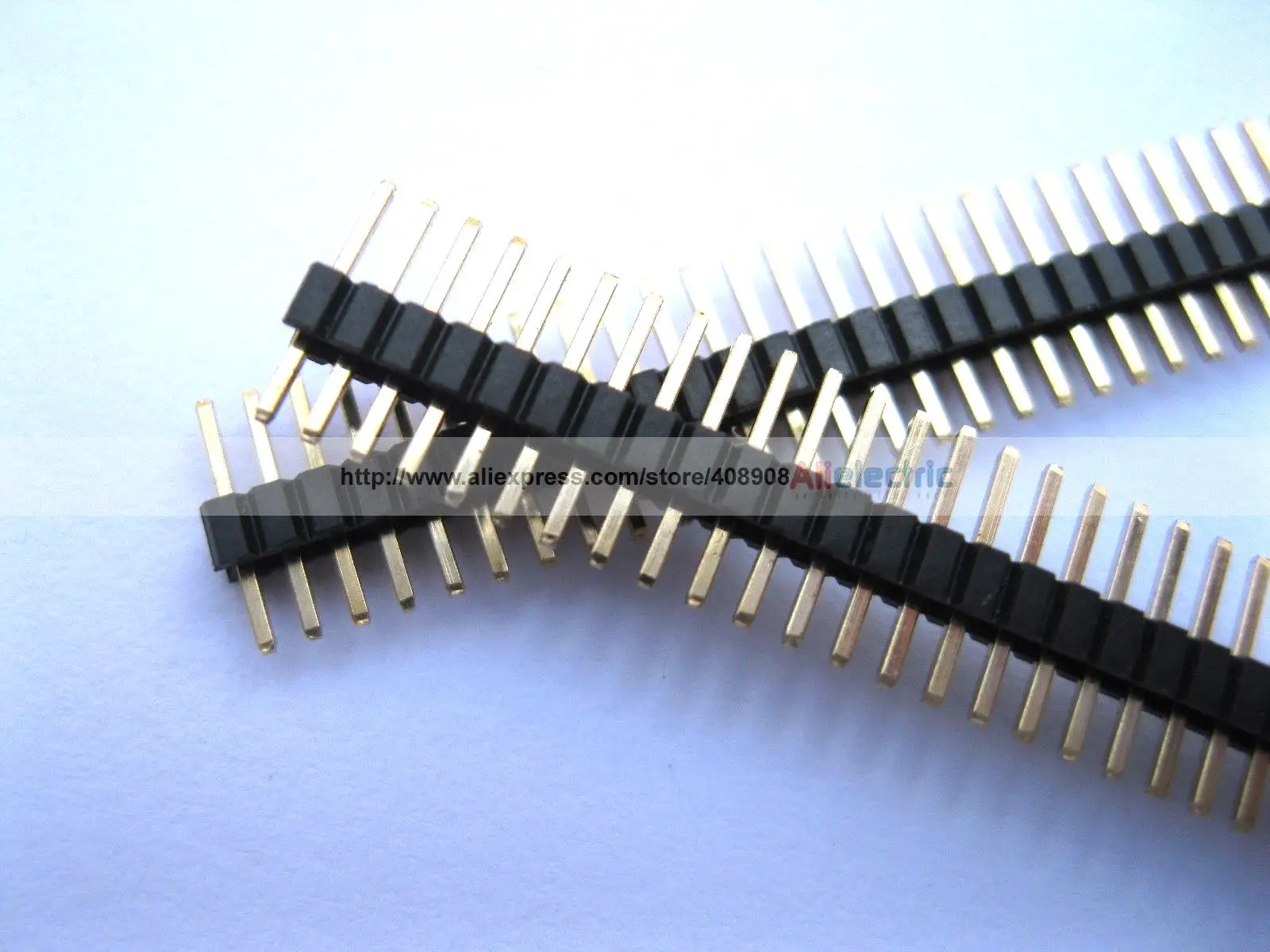 300 шт Позолоченные 1 27 мм поломки штыря 1x40 40pin мужской однорядной полосы |