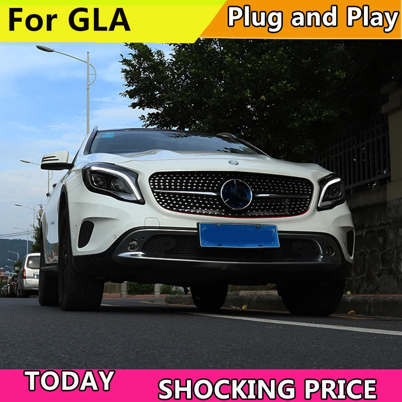 Стайлинга автомобилей налобный фонарь для Benz GLA 200 220 260 2015 2016 2018 головной