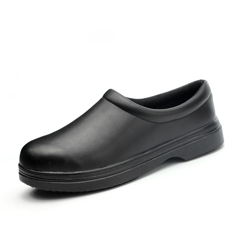 Мужская обувь для шеф повара со стальным носком большие размеры Нескользящие