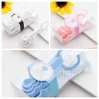 (80 шт.лот = 20 коробок) прелестные Детские сувениры с сердечками, мерная ложка, сувениры для детского душа и вечерние подарки на день рождения