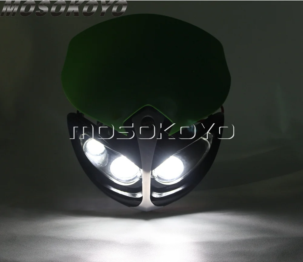 Мотоциклетная фара Dirt Bike Enduro для мотокросса Yamaha Suzuki LTZ RM 650 200 250 125 400 RMZ DR DRZ желтая