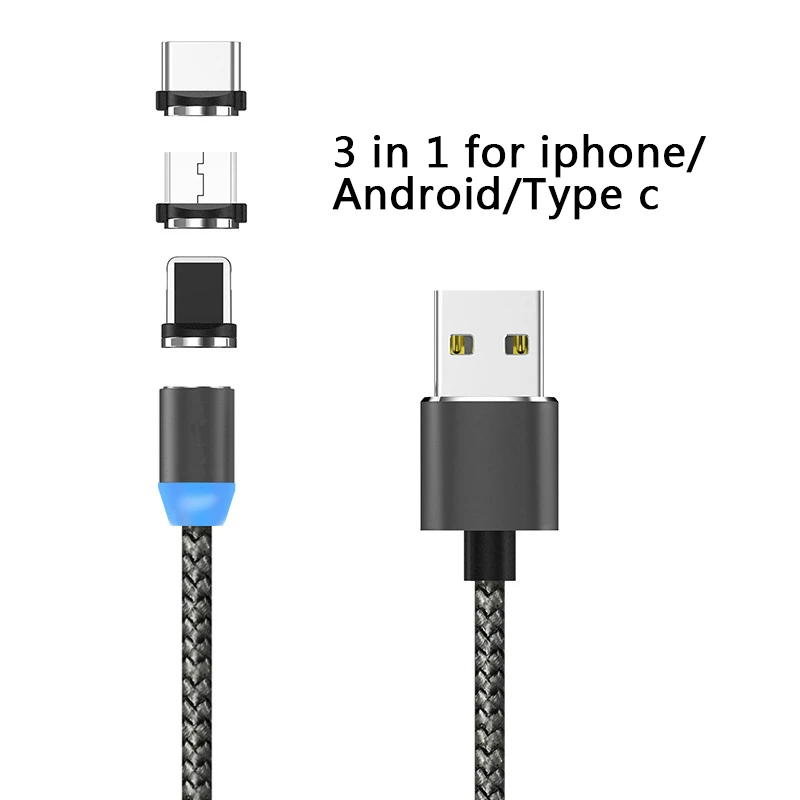 RGLM Магнитный Micro USB кабель для iPhone Samsung Type-c зарядный адаптер Type C кабели мобильных