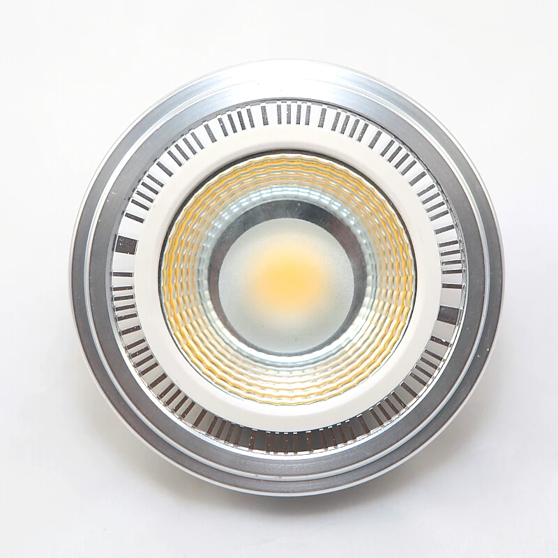 15 Вт AR111 QR111 ES111 GU10 Светодиодный светильник AC85 265V/DC12V Точечный COB лампа Ampoule G53 теплый