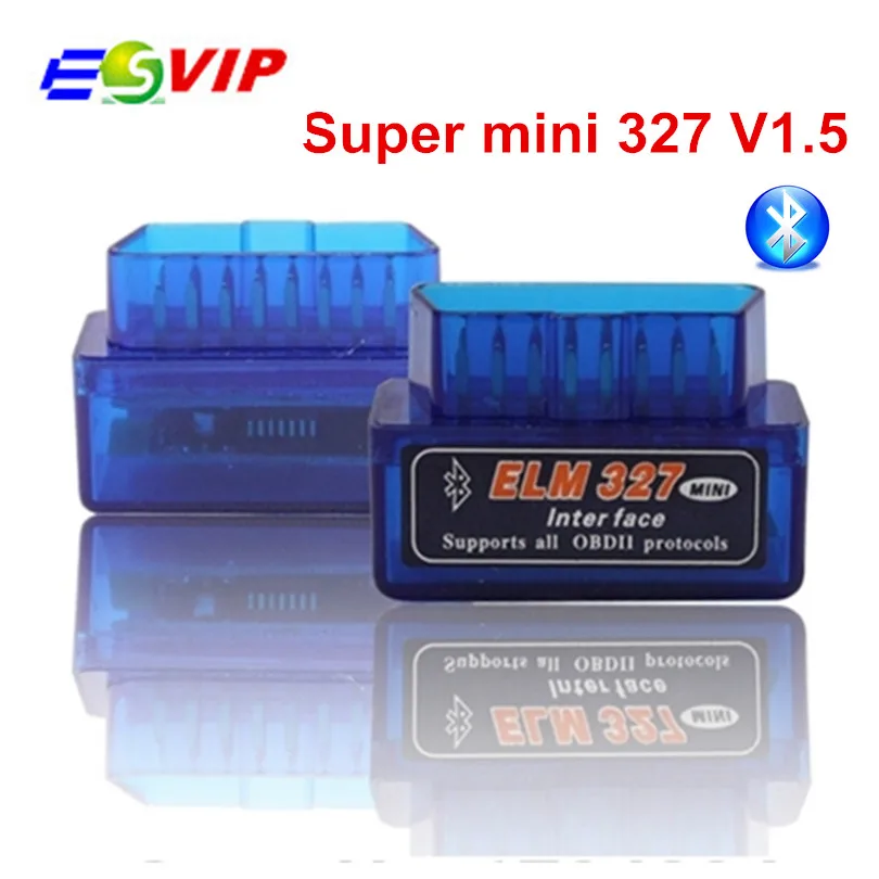 Горячая продажа Супер Мини ELM327 Bluetooth V1.5 OBD2 автоматический считыватель кода ELM 327