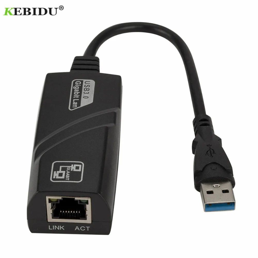 Прямая поставка проводной сетевой адаптер USB 3 0 для Gigabit Ethernet RJ45 LAN (10/100/1000) Мбит/с