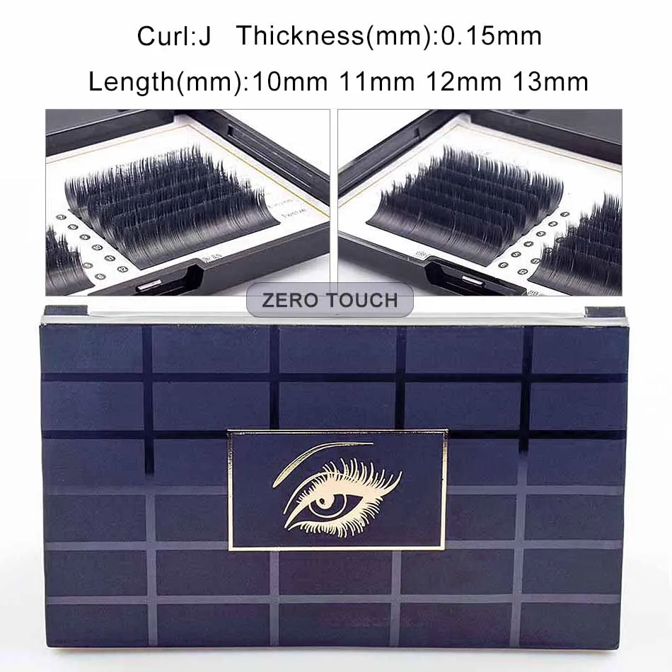 Натуральные норковые накладные ресницы плотно расположены J curvature super soft zero touch накладные ресницы плотная посадка водная грива
