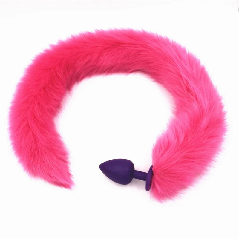 Силиконовая Анальная пробка с лисьим хвостом эротические игрушки сексуальная