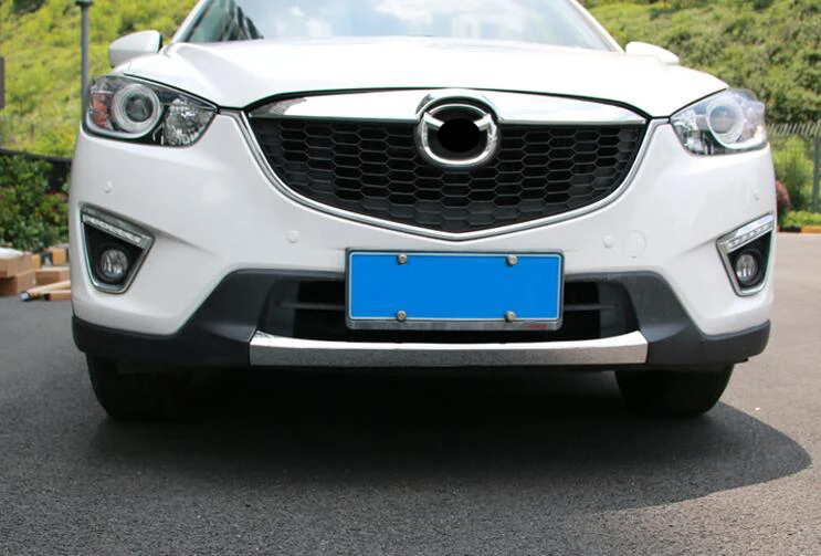 Автомобильные аксессуары подходят для Mazda CX-5 CX5 2012 2013 ABS Хром передний бампер Накладка для губ 1 шт