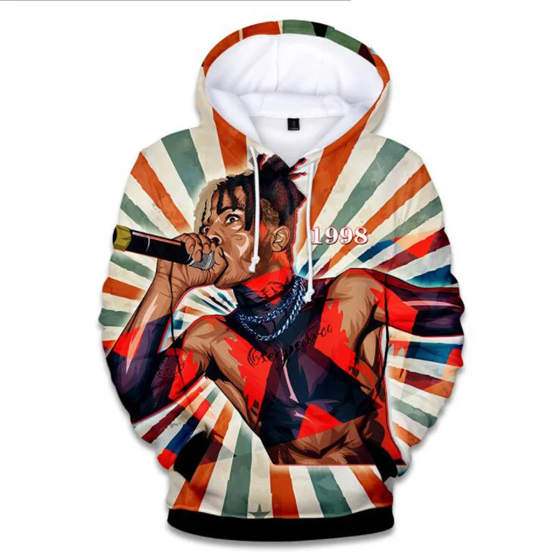 

xxxtentacion 3D Print Sweatshirt Women Unisex Hoody With Hat Loose Winter Pullovers With Pocket Hooded Jacket Sudadera Hombre