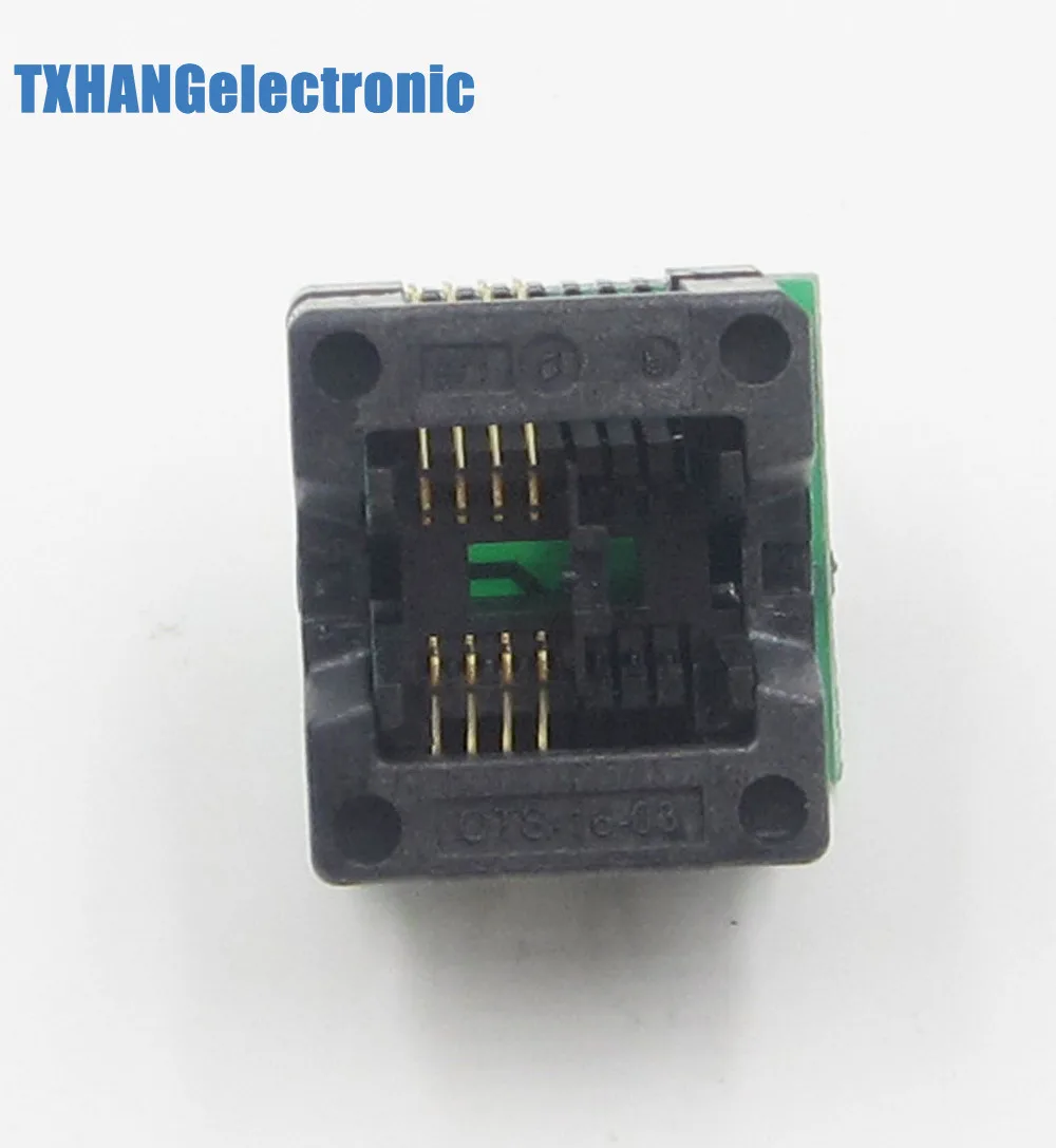 SOIC8 SOP8 для DIP8 адаптер программатора EZ гнездо модуля преобразователя wide150mil|sop8 to