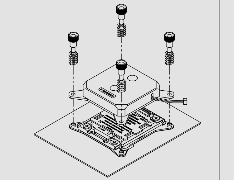 Barrow CPU водяной блок для Intel X99 X299 розетка LGA2011 2066 акриловый светильник до 5 В 3PIN GND AURA