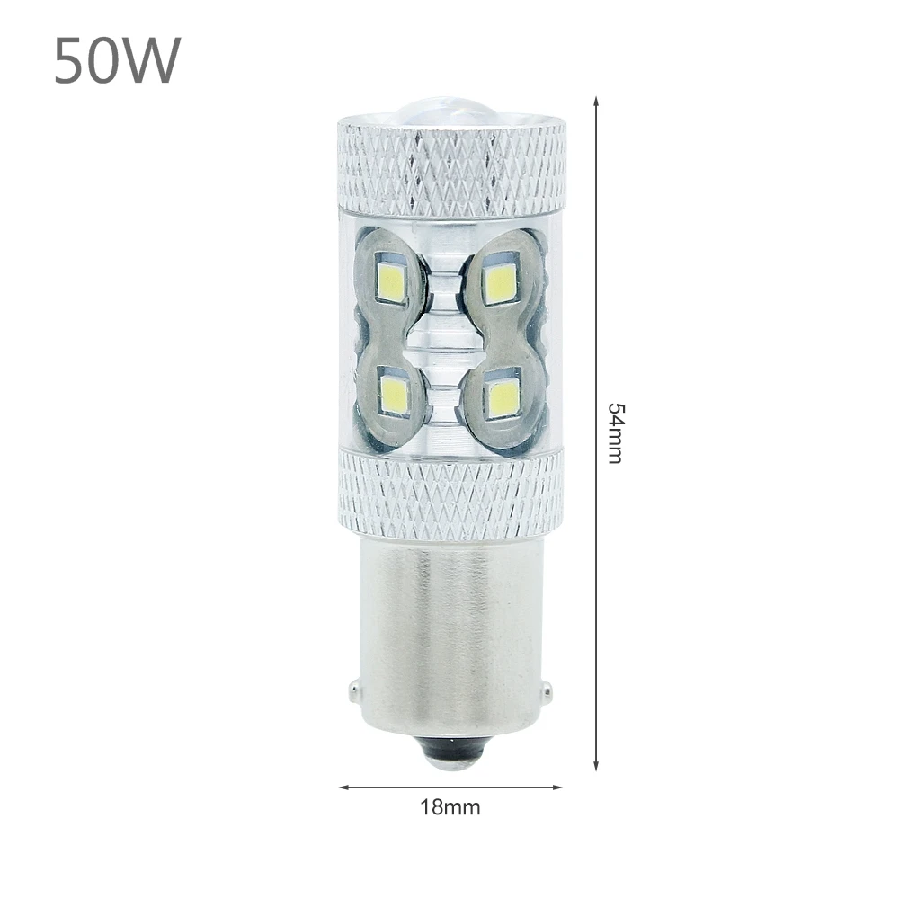 50W 3030SMD White ANBLUB 2x1156 BA15S P21W светодиодный автомобильный сигнальный светильник DRL противотуманный светильник 30 Вт 50 Вт 80 Вт 100 Вт 12 В 5630 5730 3030 SMD авто задний фонарь заднего хода - Испускаемый цвет: 50W 3030SMD White