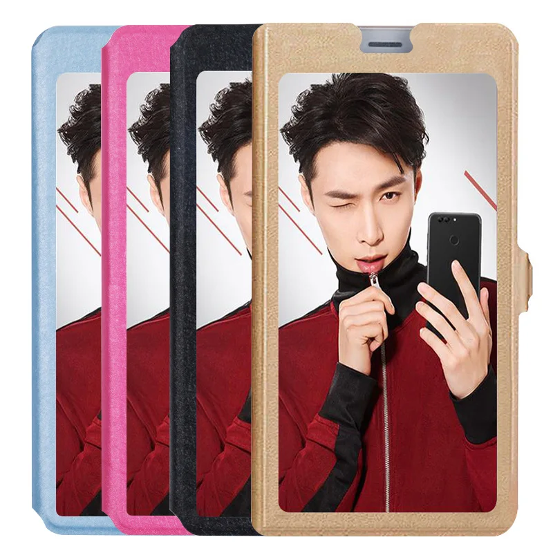 Чехол с открытым окошком для huawei Nova 2 2S 3 3I 4 P Smart+ Plus fundas роскошный флип-чехол из искусственной кожи с подставкой coque capa