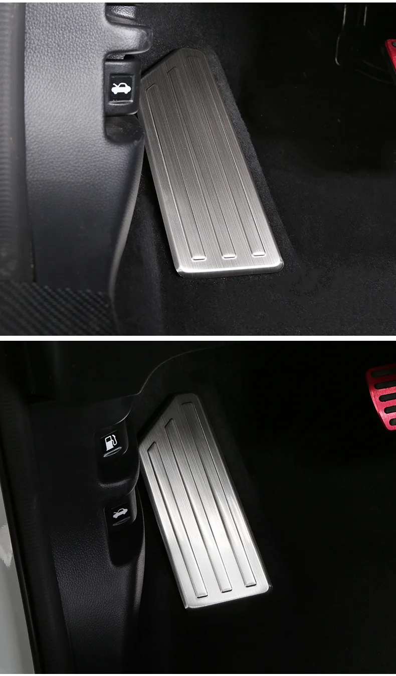 Левая ножная педаль из нержавеющей стали автомобильный Стайлинг для Honda CRV CR-V 2017