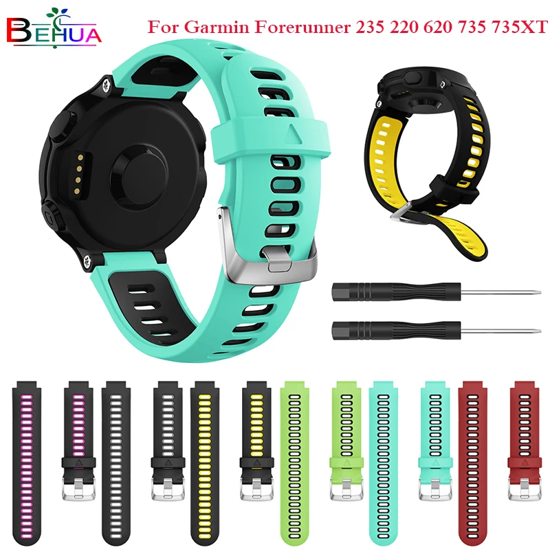 Replacement Silicone Watch Band Outdoor Sport Watchstrap for Garmin Forerunner 735XT/220/230/235/620/630 Smart Bracelet | Наручные часы