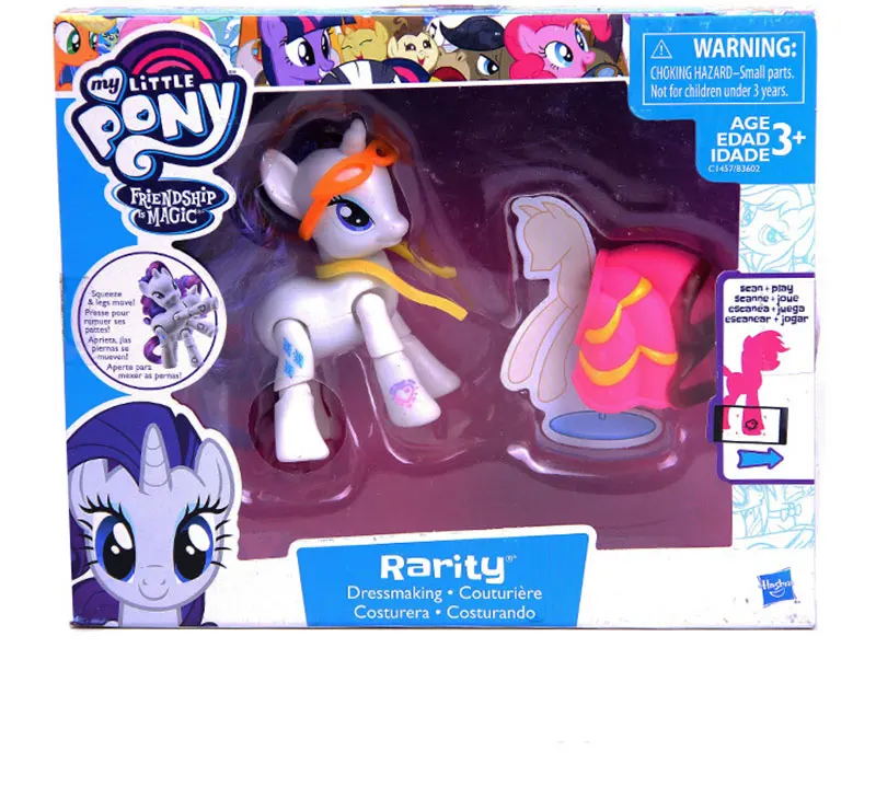 My Little Pony Дружба-это волшебная милая игрушка, подвижная Базовая игрушка пони, кукла серии, коллекционные игрушки для девочек 8 см