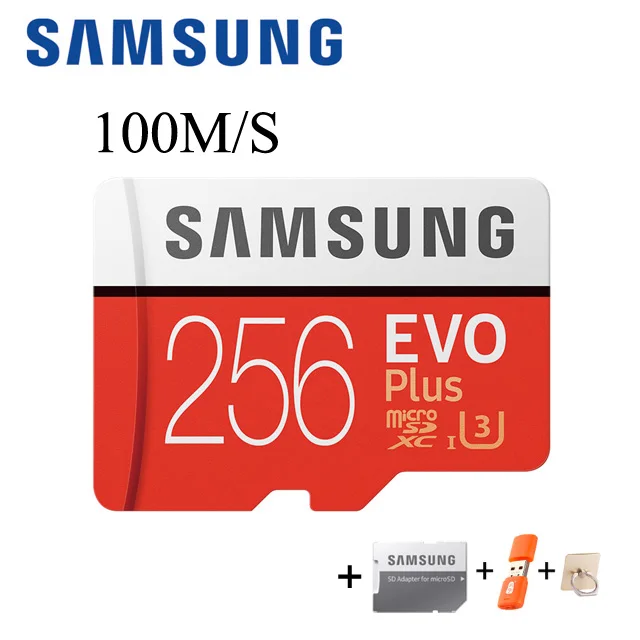 256GB Карта памяти SAMSUNG 32 Гб 64 Гб 128 ГБ 512 ГБ C10 TF карта класс 10 EVO PLUS micro SD карта для планшета смартфона - Емкость: 256GB