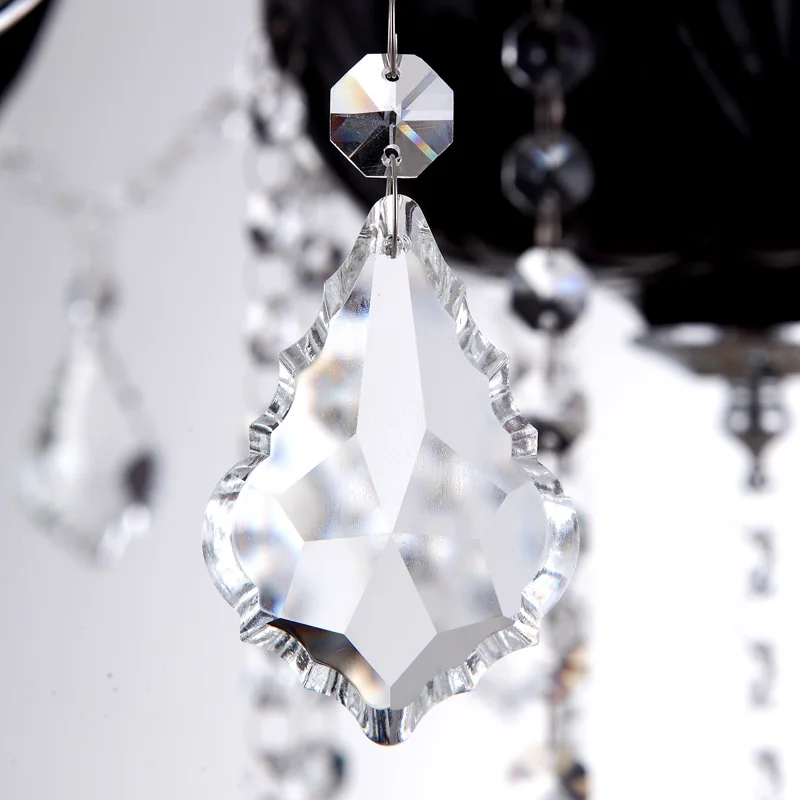 Современная черная люстра освещение для кухни столовой отеля с лампой оттенки