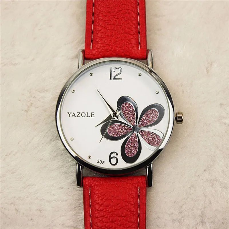 YAZOLE, женские часы-браслет, кожа, кристалл, наручные часы, женское платье, женские кварцевые часы, relogio feminino, дропшиппинг# D