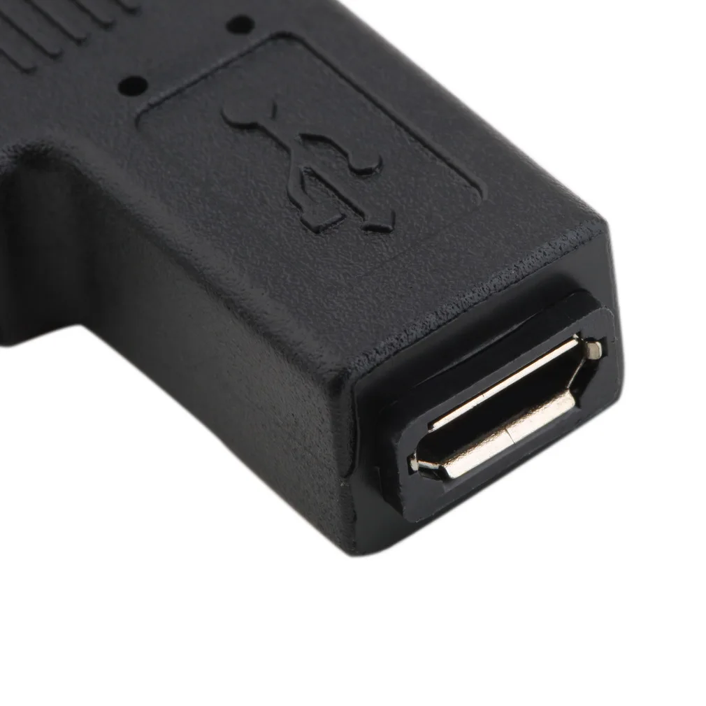 Оптовая продажа 1 шт. USB Micro 5Pin Female to Mini Male 90 градусов угловой правый адаптер