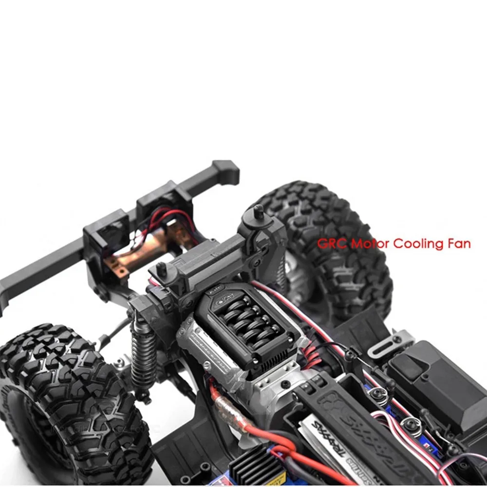 XBERSTAR Simulate F11 V8 5,0 радиатор двигателя двойной вентилятор для 1/10 TRAXXAS TRX-4 TRX4 RC Гусеничный автомобиль Запчасти Аксессуары