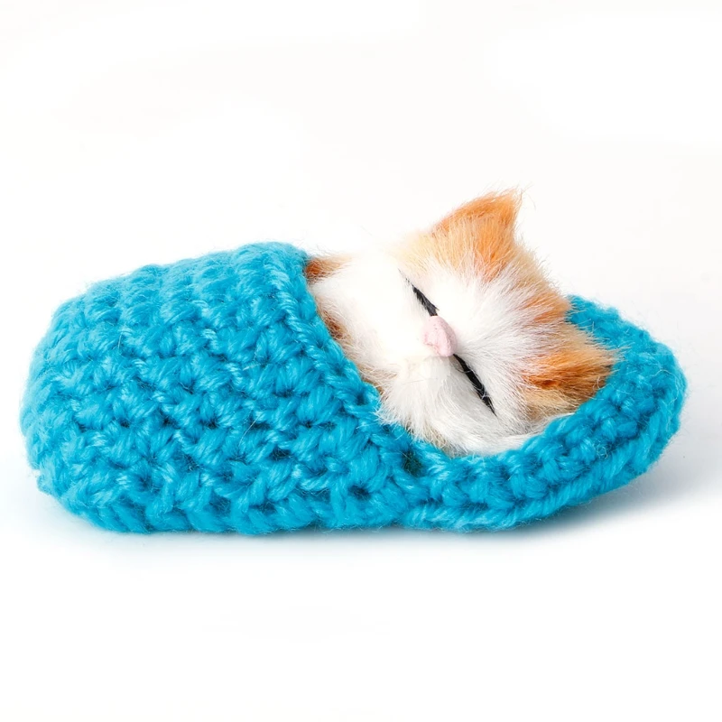 2019 милые Имитационные издающие звук обувные котята Коты плюшевые игрушки куклы