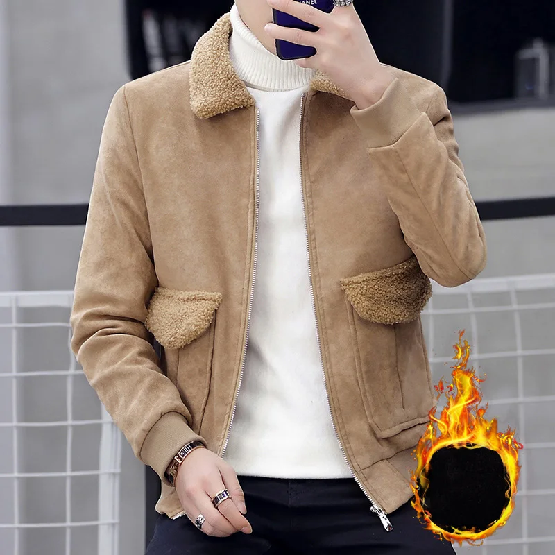 YWSRLM 2018 Мужская новая зимняя тонкая теплая куртка на молнии мужская европейская