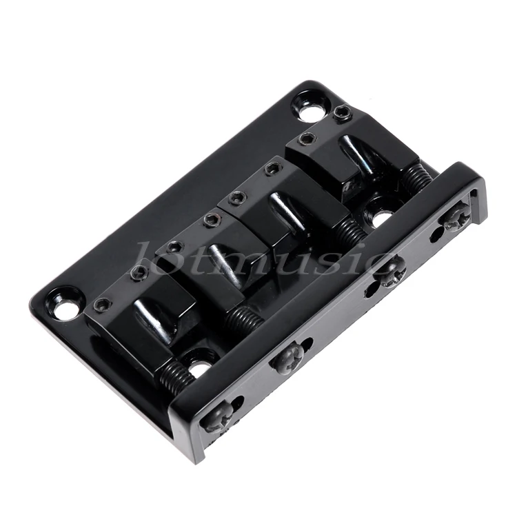 

Bass Bridge for Electric Bass Guitar Parts Accessories L Shape Gold Black Chrome 4 String