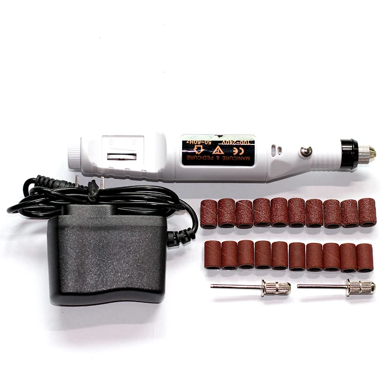 Электрофрезы для ногтей 20 шлифовальных рукавов 2 барабана электрофрезы
