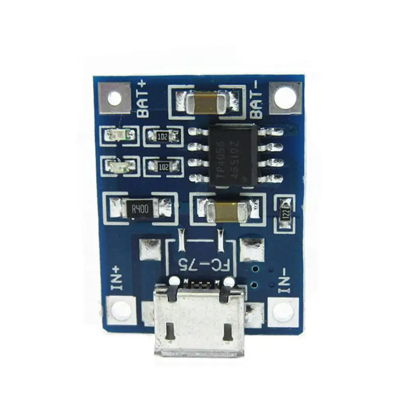 Модуль зарядки литиевой батареи TP4056 1 А 5 В 2 шт. USB плата электронный компонент AU29