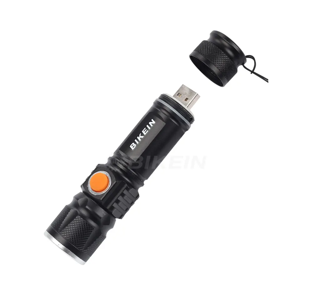 BIKEIN USB Перезаряжаемый светодиодный фонарик Масштабируемые лампы 500LM велосипедная фара MTB фонарь для велосипеда с креплением