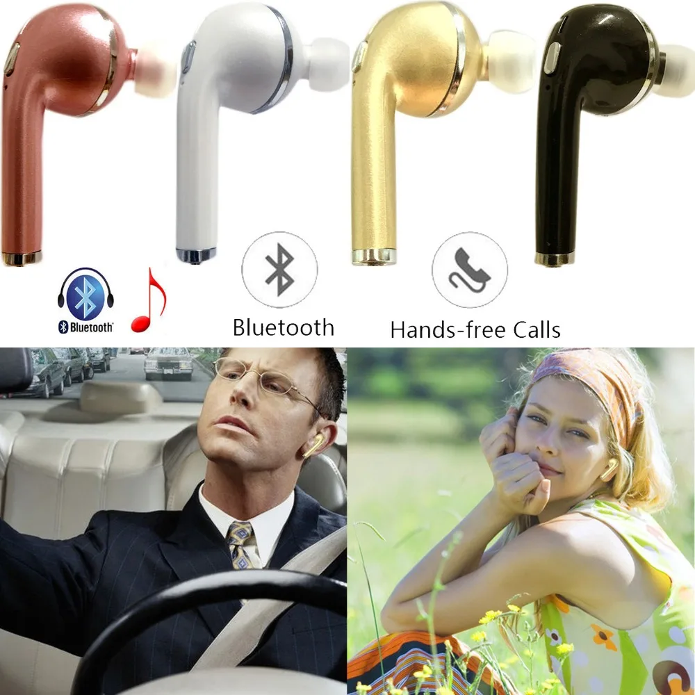 

Wireless Headset With Mic Handfree Headphone Earpiece For Samsung iPhone Motorola Huawei Lenovo Nokia LG HTC