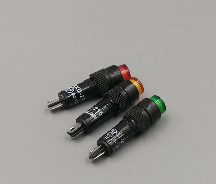 Небольшой светодиодный Мощность сигнальная лампа индикатор открытым отверстие