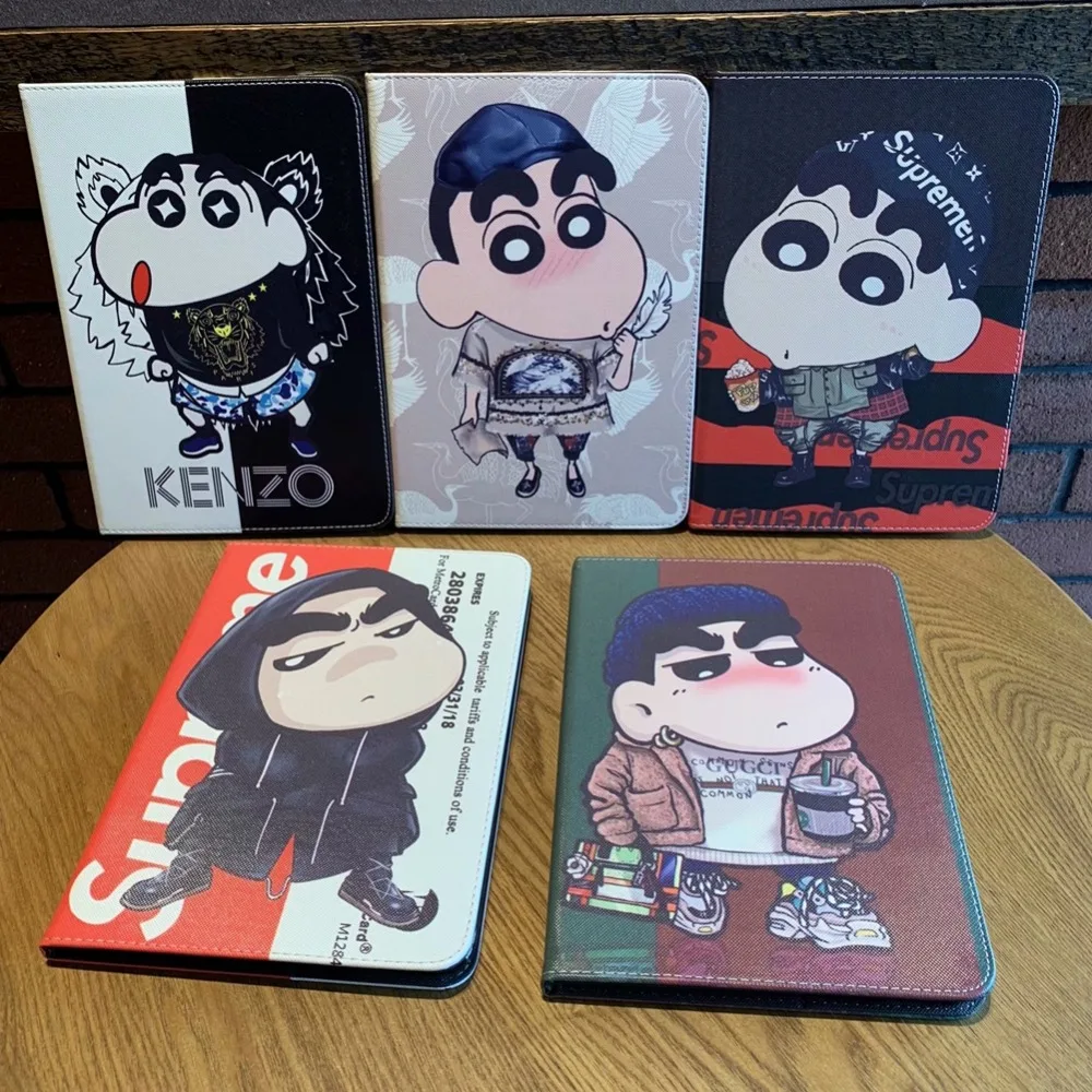 Для iPad mini 1/2/3 чехол Высокое качество мультяшный рисунок карандаш Shinchan флип с подставкой для защитный