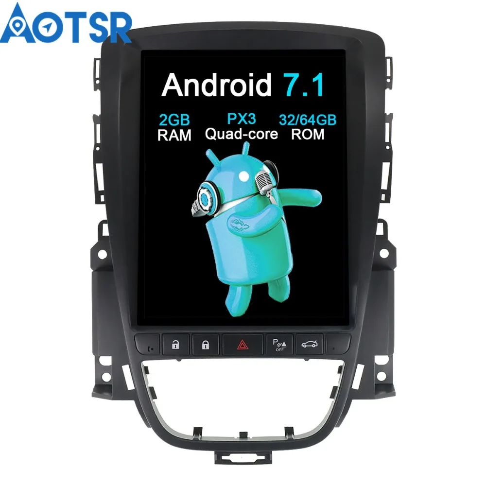 Автомобильный мультимедийный плеер Aotsr Tesla Style Android 7 1 без DVD плеера GPS навигация