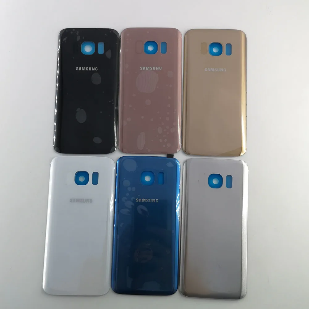 Для SAMSUNG Galaxy S7 G930F G9300 задняя Батарея крышка Дверь задняя 3D Стекло Корпус чехол на замену+ Защитная пленка Стикеры